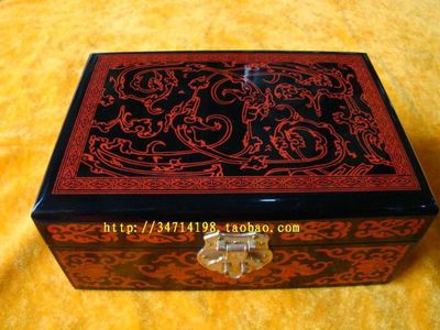 平遙漆器珠寶盒 定制工藝禮品，傳承經典文化